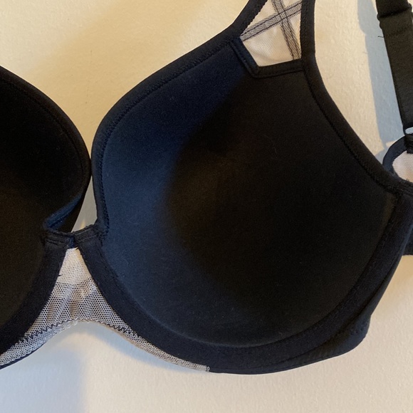 32E 32DD Paramour Felina Sexy Black Amaranth Underwire Mesh High Quality Bra EUC - Picture 15 of 16